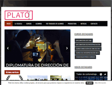 Tablet Screenshot of elplatodecinema.com